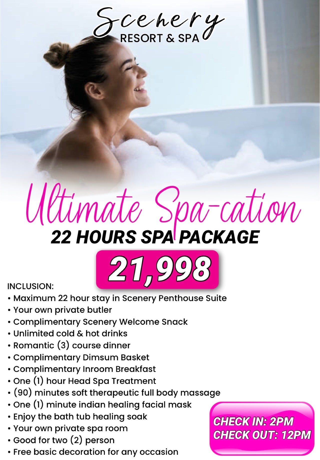 Ultimate Spa-cation (22 hrs)