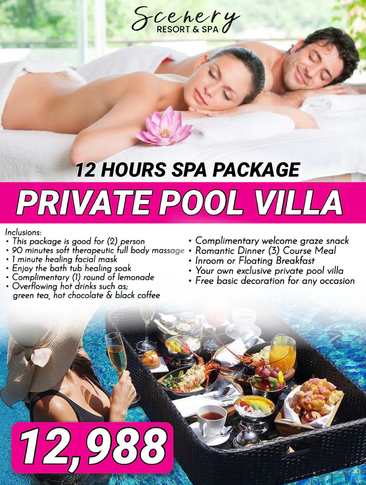 12 HOURS SPA PACKAGE (PRIVATE POOL VILLA)