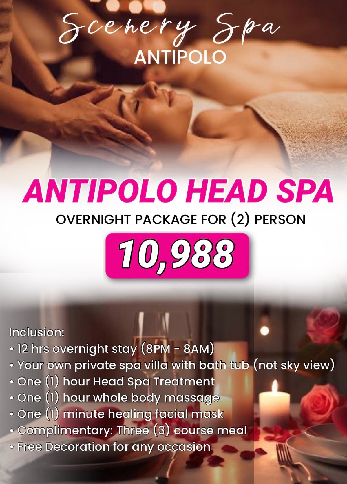 OVERNIGHT ANTIPOLO HEAD SPA (PRIVATE SPA VILLA)