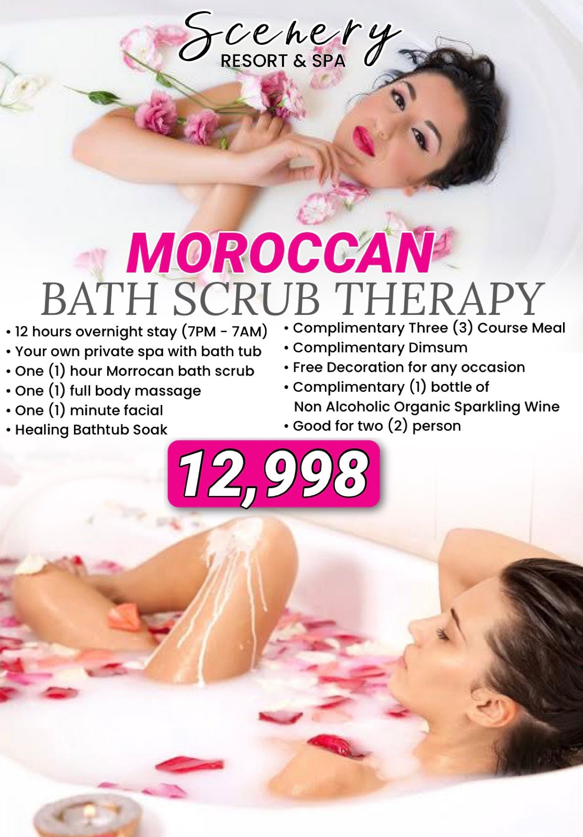 MOROCCAN BATH SCRUB THERAPY (OVERNIGHT SPA)